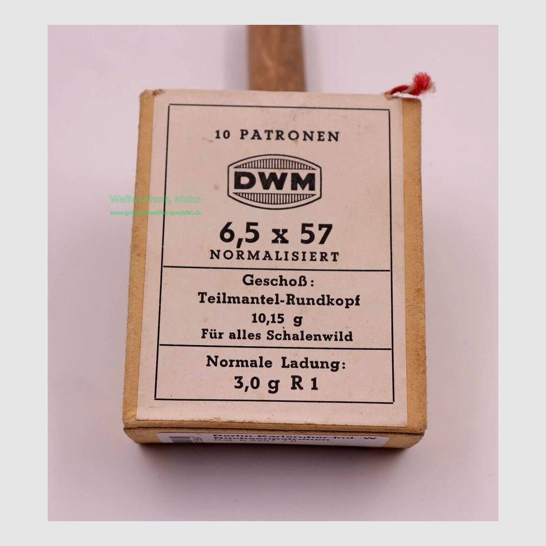 DWM, Berlin rifle cartridges 6.5x57