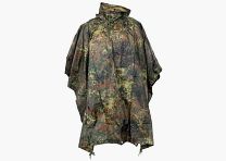 Leichter Regenponcho (300g), BW Flecktarn, Rip-Stop-Gewebe, Unigröße (223x144cm)