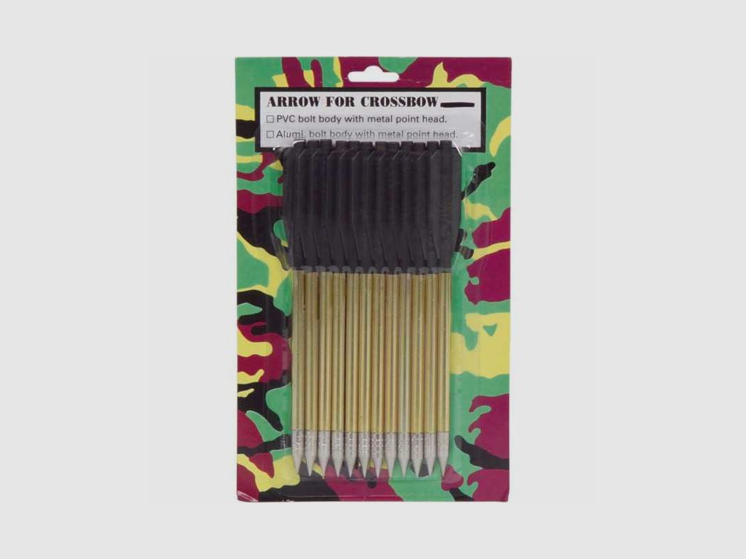 Ersatzpfeile für Armbrust Aus Aluminium 12-er Pack