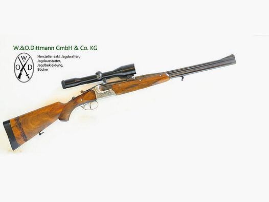 Fusil à deux coups Merkel Mod. Kontrabock - 5,6x52 et R-16/70