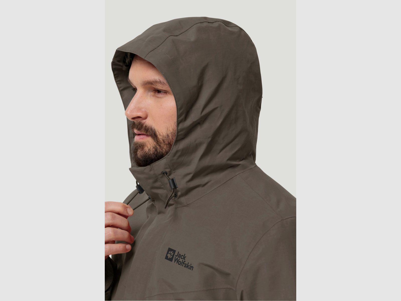 JACK WOLFSKIN Altenberg 3in1 Jas M Koude Koffie