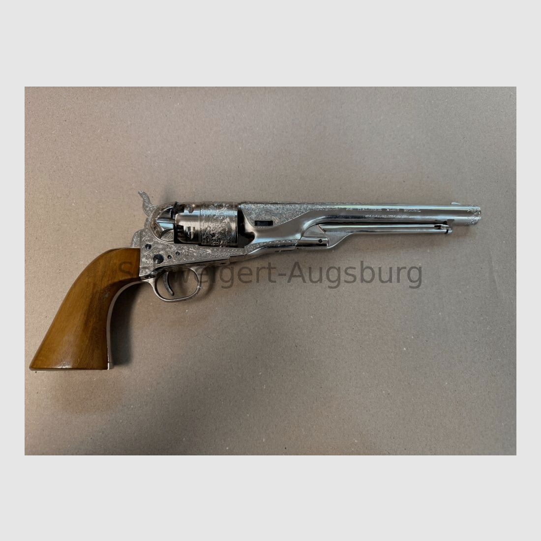 Perkussie revolver Galesi Rigarmi Brescia Army 1860 handgegraveerd .44(BlackPowder)