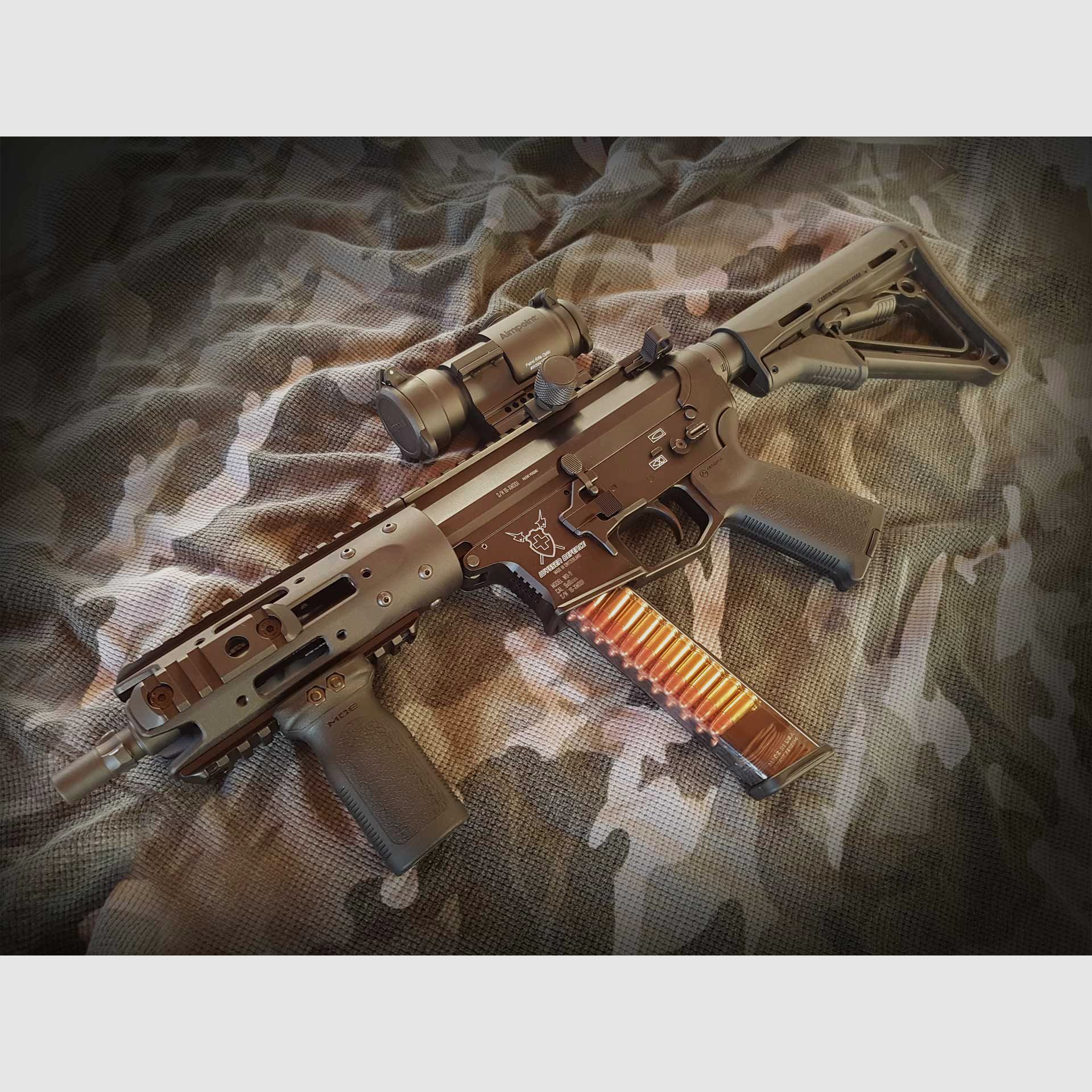 Fusil semi-automatique Wyssen Defence WD9 9mm Para incluant Aimpoint, image 1 sur 2