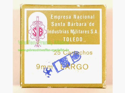 Krajowa Firma, Toledo Nabojów Pistoletowych 9 mm LARGO/9x23