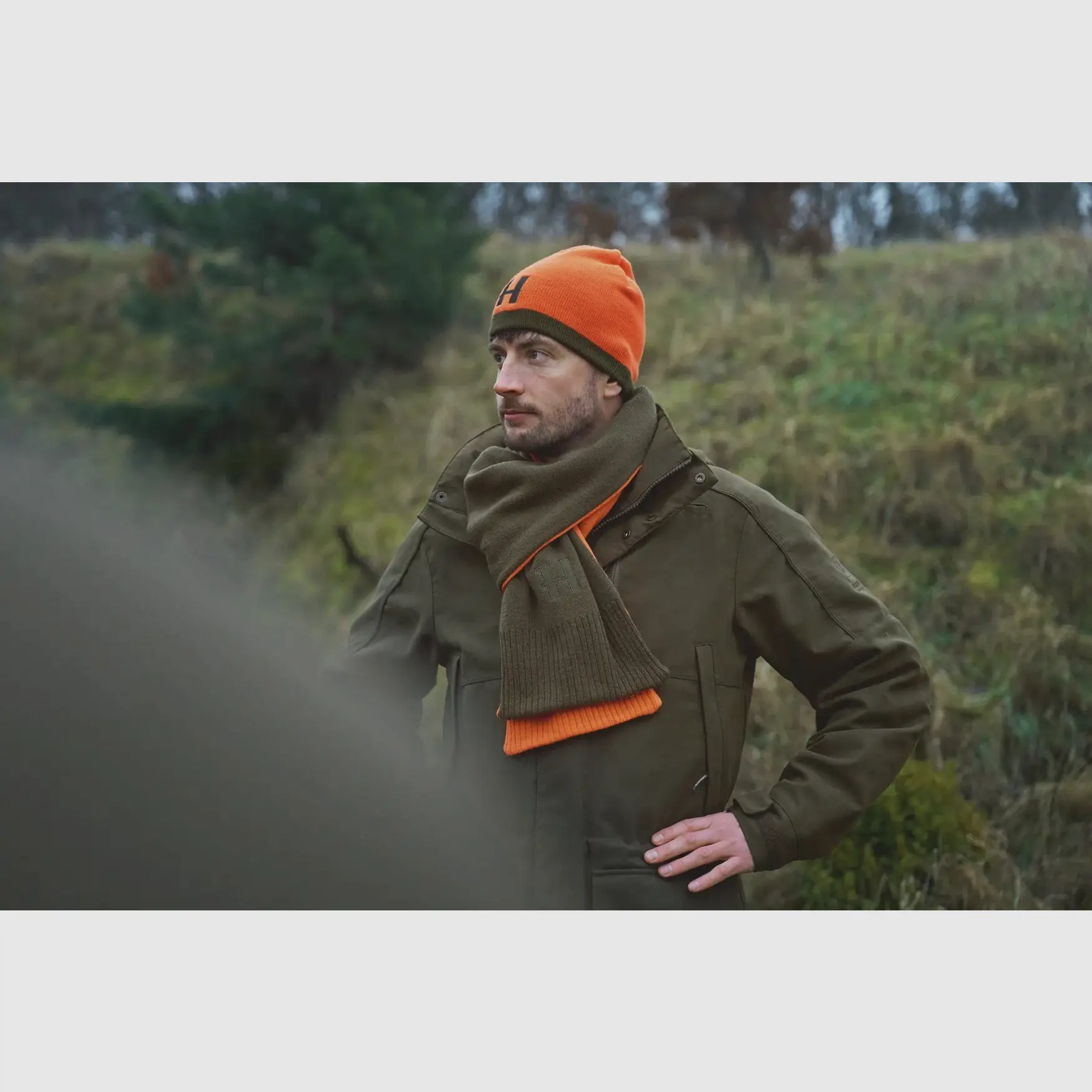 Härkila Wendebeanie, willow green/orange, Bild 2 von 4