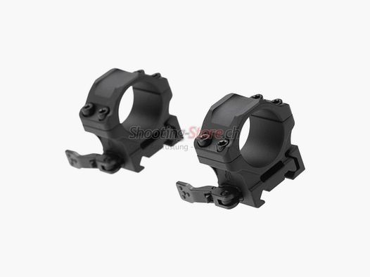 Leapers Accu-Sync QR 25.4mm Anelli a Basso Profilo Neri