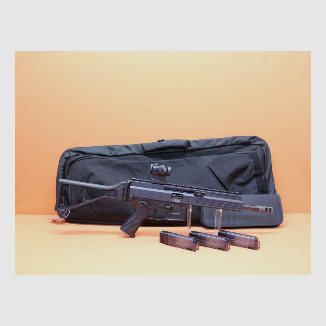B&T AG Ha.Büchse 9mm Luger B&T AG APC9 Sport DE, 270mm barrel with muzzle compensator/ Aimpoint Micro T-1