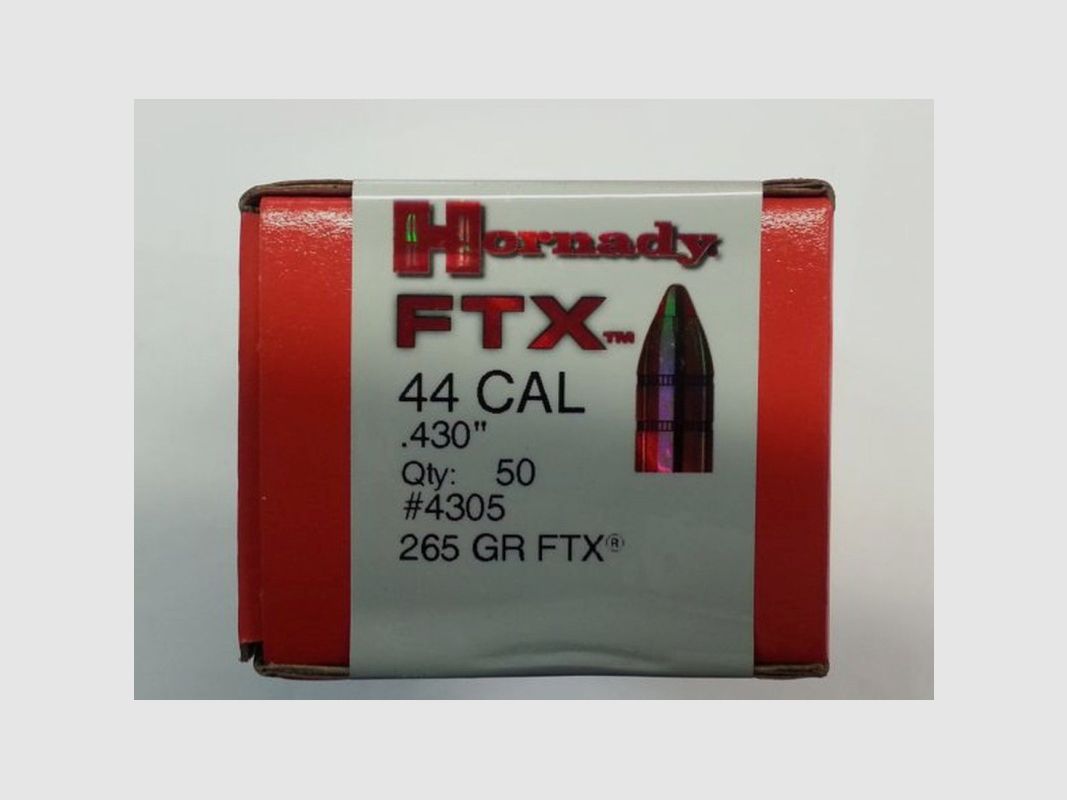 HORNADY Bullets .44 GR 265 FTX, image 1 of 2