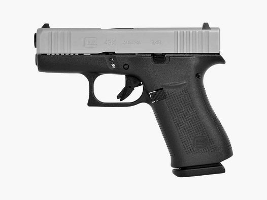 Glock 43X silver slide