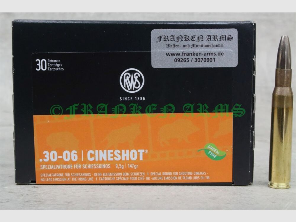RWS Cineshot .30-06 147gr. 9,5g 30 Stück Staffelpreise