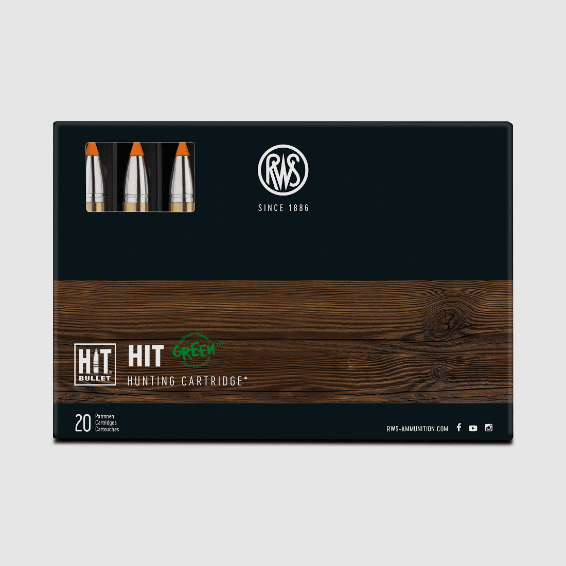 RWS 9,3x74 R Hit 250gr - 20 Stk