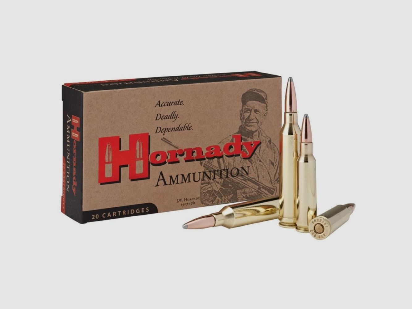 250 Savage Hornady CUSTOM™ 100 gr INTERLOCK® VE20