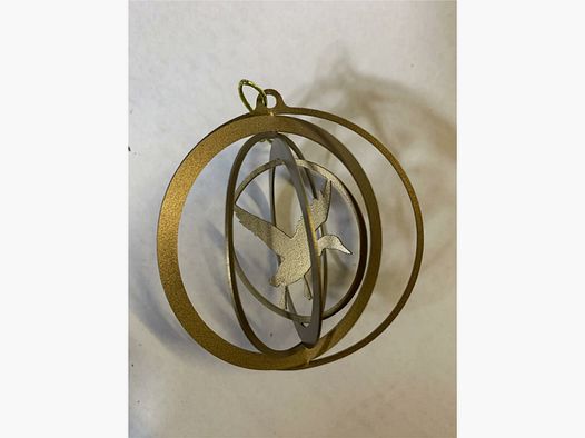 Lovergreen Dekoration Motiv Set mit 4 goldenen Tierkugeln - Metall