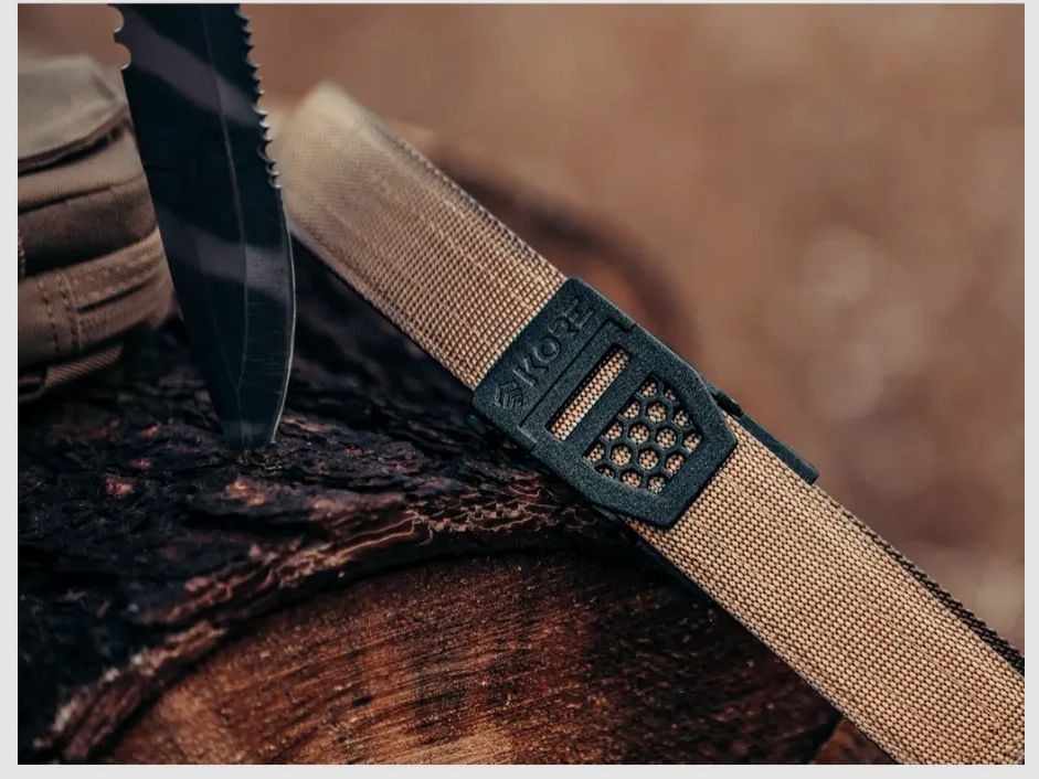 Coyote Tactical Gun Belt 1.5'' X6 Black Buckle KORE, image 3 of 7