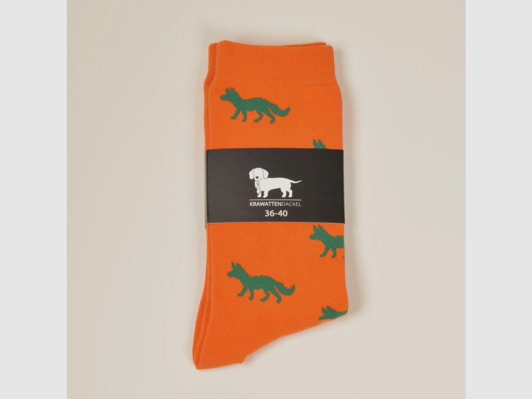 454 K Socks Orange.Fox Green, image 1 of 2