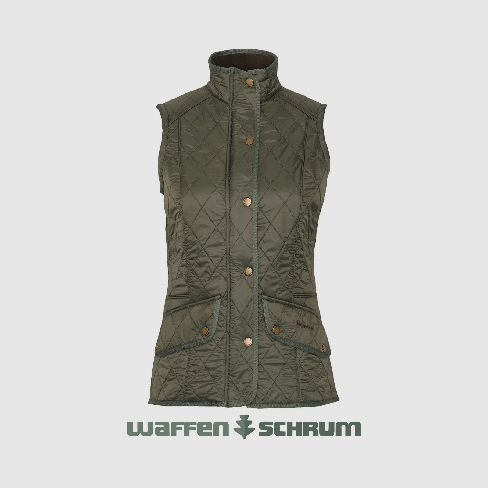 Barbour Gewatteerde Vest Cavalry Olijf/Olijf