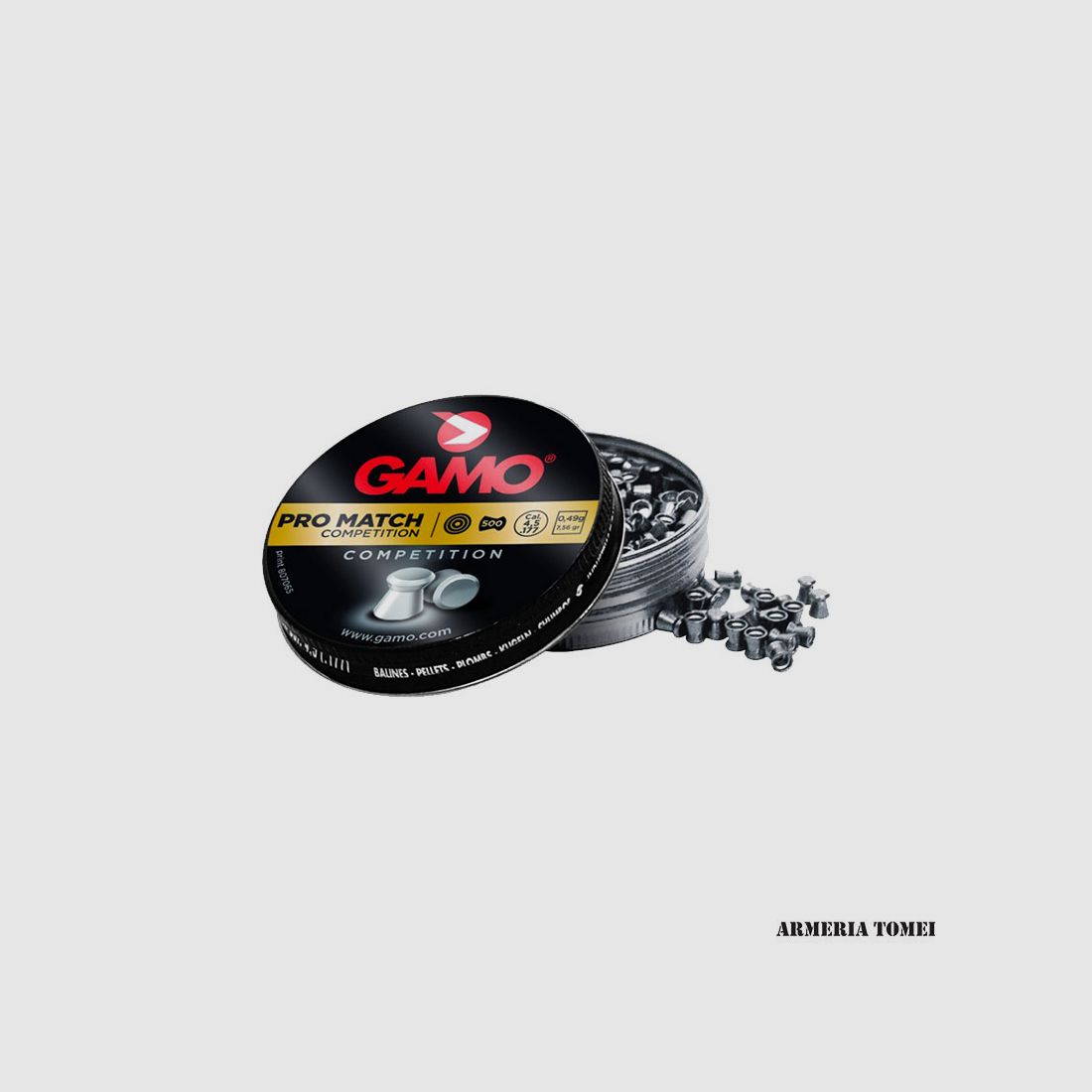 GESCHOSSE DRUCKLUFT – GAMO – PRO MATCH WETTBEWERB KAL. 4,5 – 0,49G / 7,56GR ST. 500