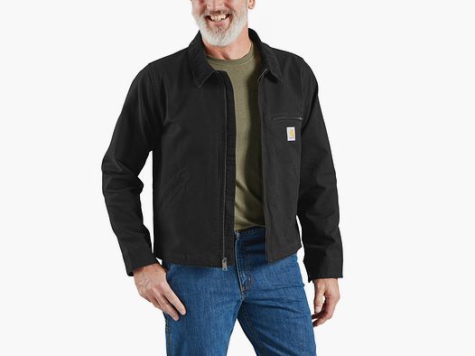 Giacca Detroit in Cotone Carhartt, Vestibilità Relaxed, Uomo, Nera, XXL