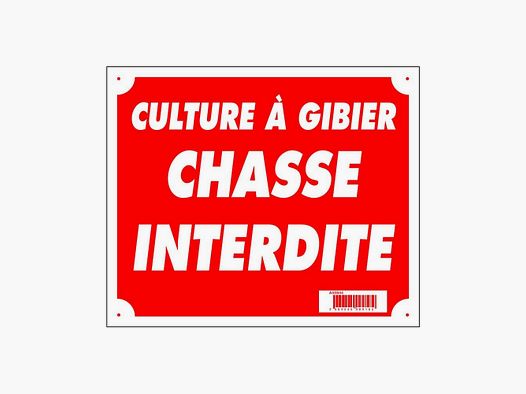 Panneau Culture à gibier