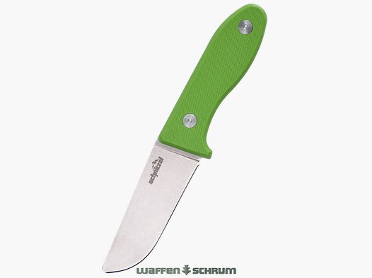 Schnitzel Kindermesser UNU  rostfreier 8Cr13Mov-Stahl mit Stonewash-Finish grün