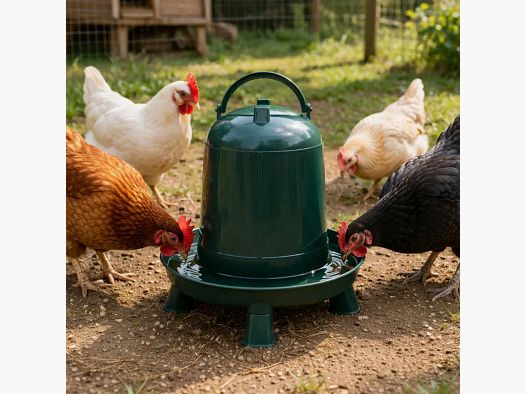 Graduated drinking trough recycled plastic 3 L on legs