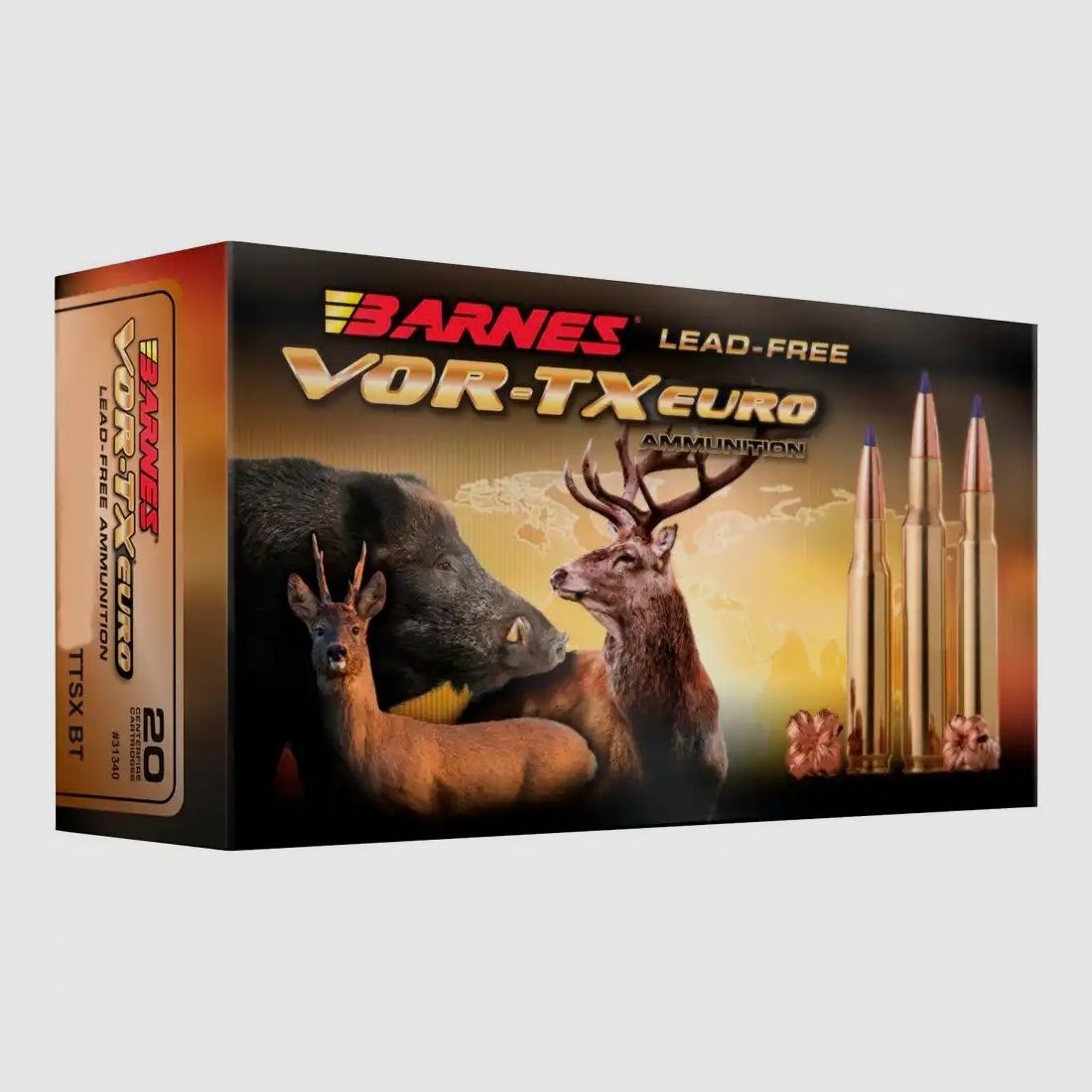 BARNES MUNITIE .308 WIN 168GR TTSX 20/200