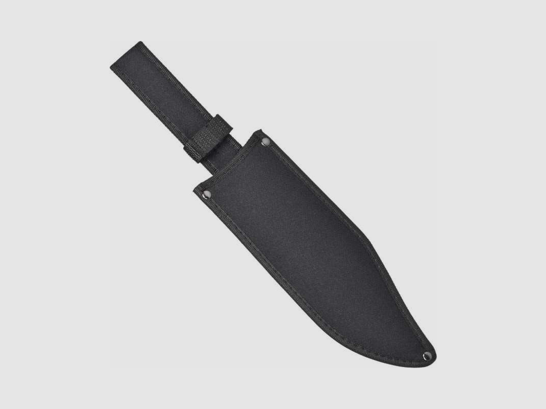 Grande coltello Bowie con manico in legno Pakkaholz e fodero in nylon