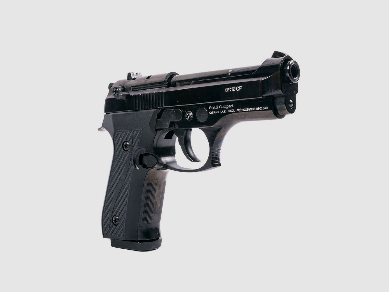 Ekol Firat Compact zwarte gaspistool P.A.K.