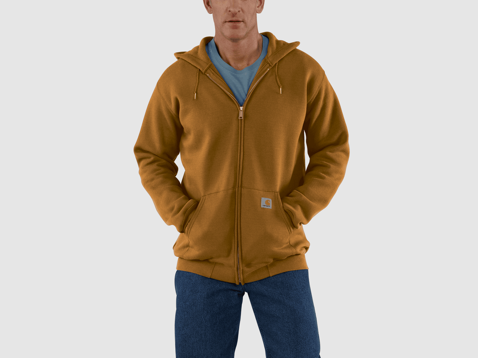 Carhartt Marquette Full-Zip Sweatshirt Men Carhartt Brown S
