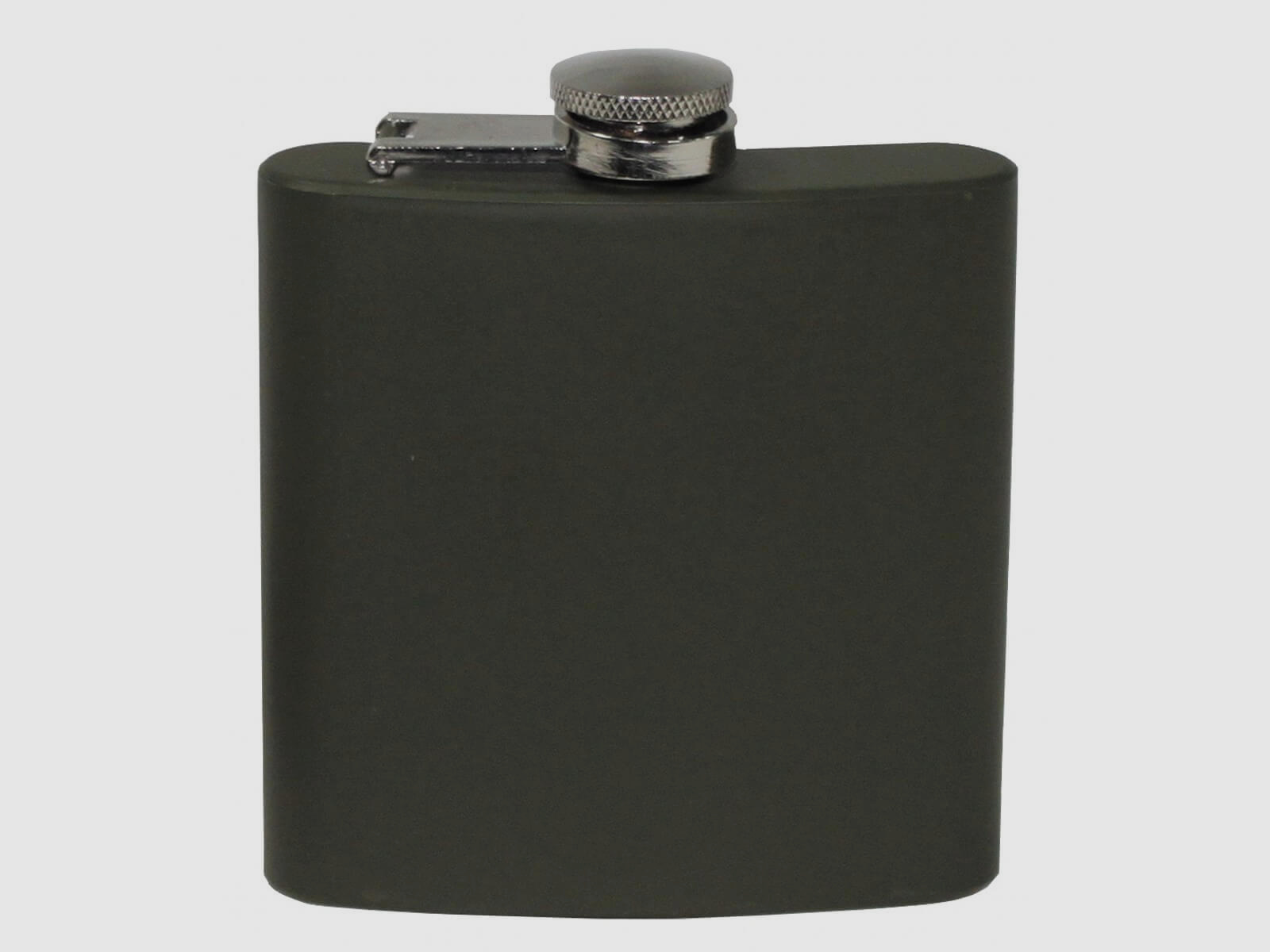 Flachmann Edelstahl, oliv - 170ml