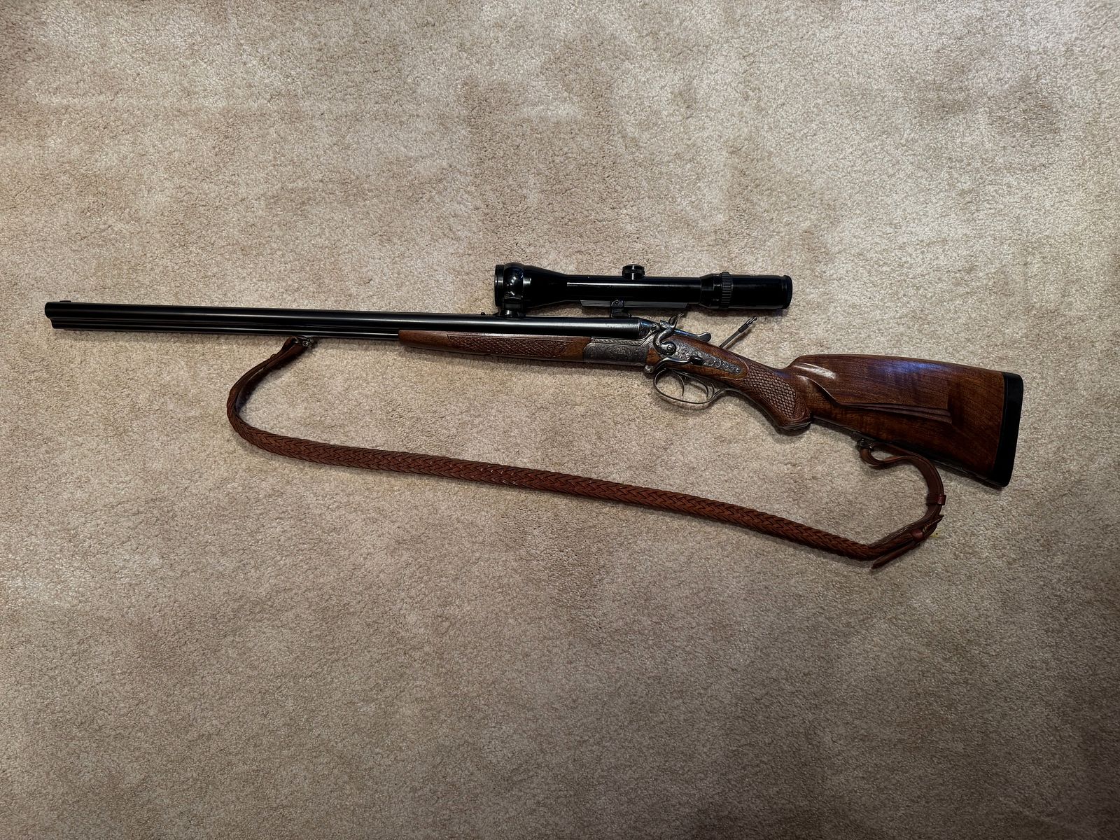 Sauer & Sohn Hahndrilling mit Seitenöffnung und kurzem Einstecklauf  |  KAL .30-30Win  |  16/70 |  .22 Magn. LFB