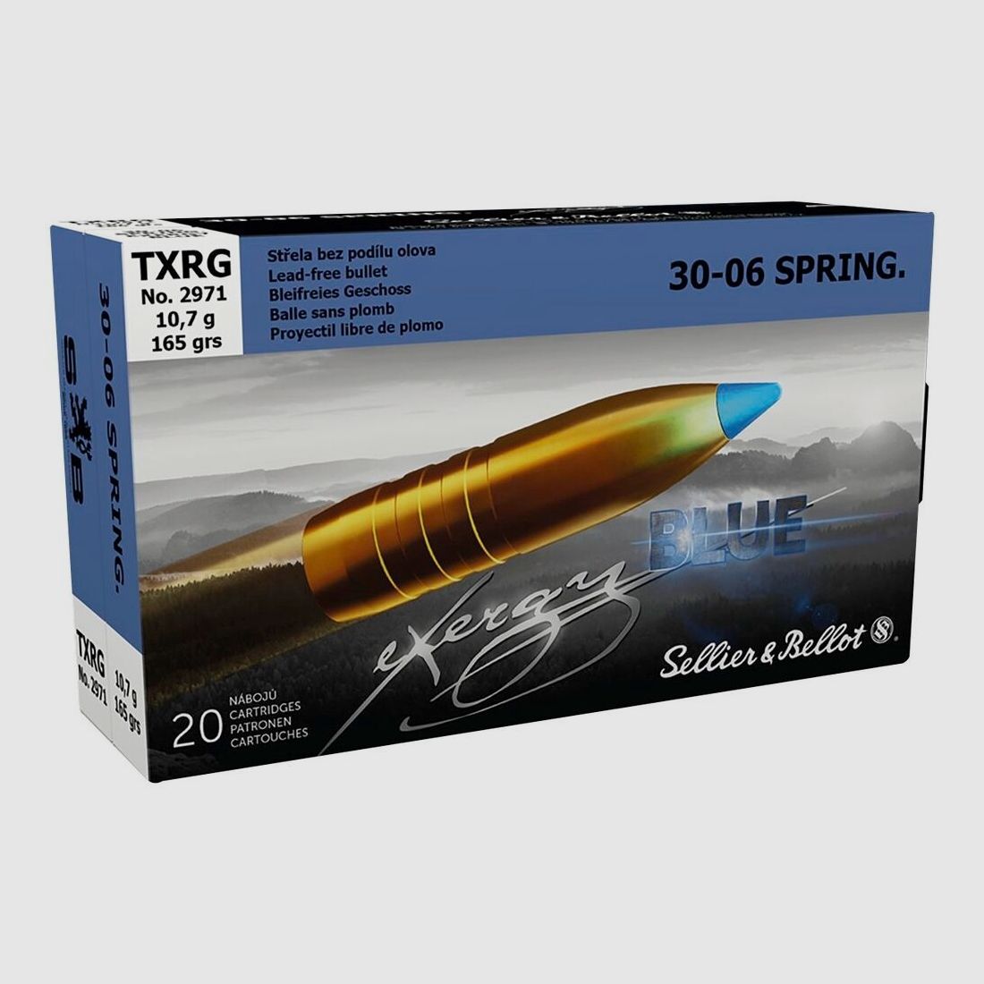 Sellier & Bellot	 TXRG blue 10,7g / 165grs .30-06Spring