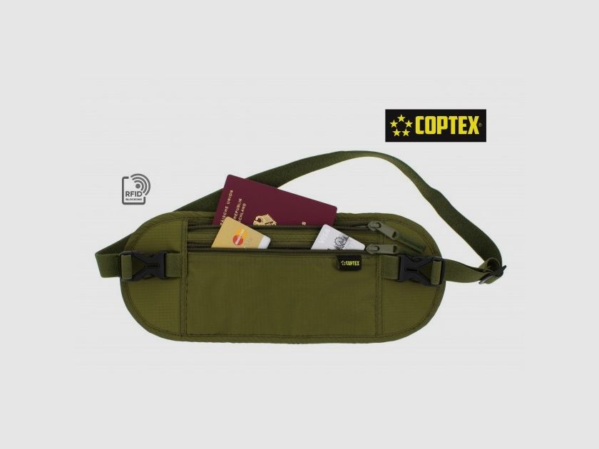 Buchner Coptex Bauchtasche mit RFID Stop Sportzubehör