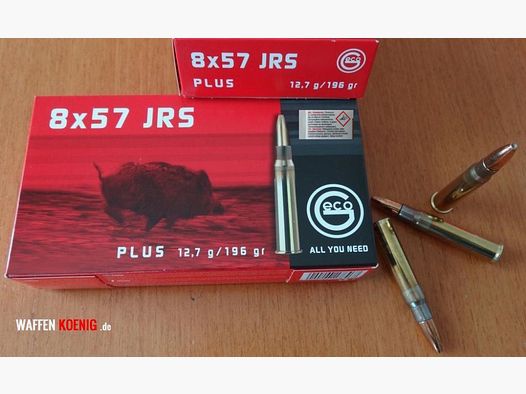 Geco 80 GECO Plus cartuchos: 8x57 JRS-12,7 gramos