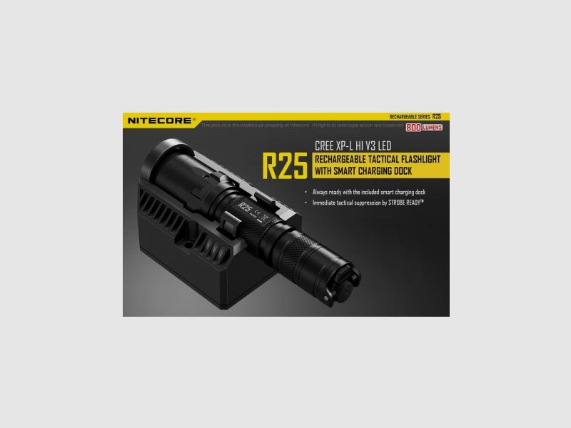 Nitecore R25 flashlight, 800 lumens, image 8 of 30