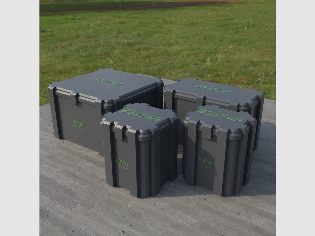 Filamelt Munitionsbox / Ammo Box 9.3x74R – Patronenbox ‘Klappdeckel’ – 20 / 25 / 50 / 100 Runden