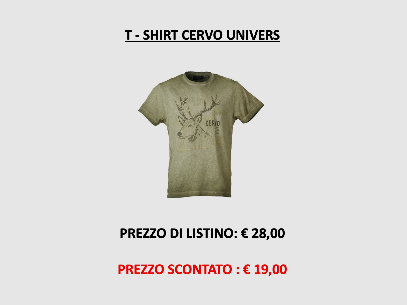 UNIVERS – T-SHIRT CERVO 94198, afbeelding 1 van 4