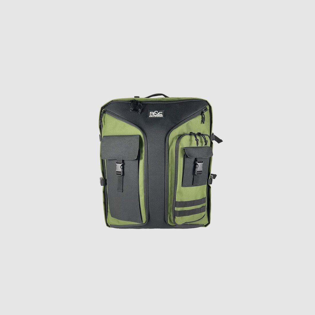 Multifunktions-Rucksack / Armbrust - Transporttasche - ca. 80 Liter - Oliv/Schwarz