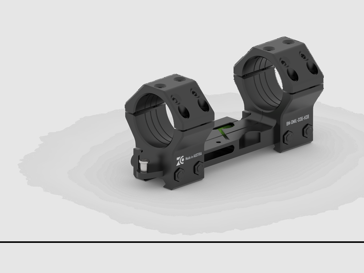 Zero Compromise Optics Montura de bloque 0 MIL altura 38mm con Quicktensioner
