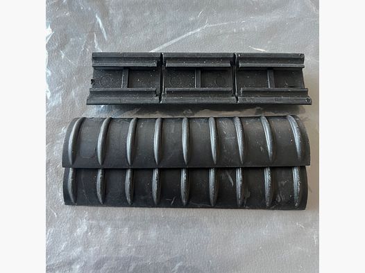 3× Picatinny Rail Covers / Rail Covers – Black – New