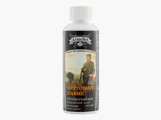 Armenet Gun Cleaner - Bottle 250 ml - Powerful and Effective - Optimal Maintenance of Firearms