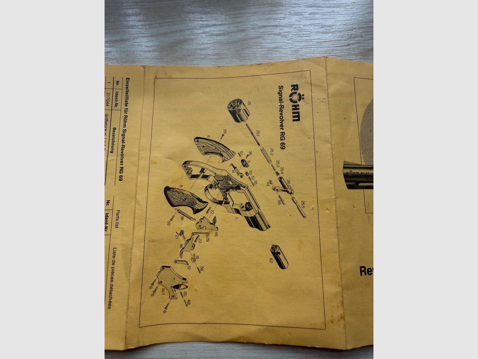 Röhm RG 69 Knall-und Gasrevolver PTB 275