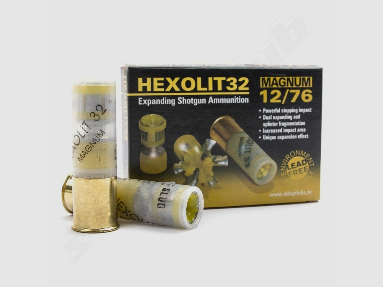 DDupleks shotgun, hunting cartridges DDupleks Hexolit 32 12/76