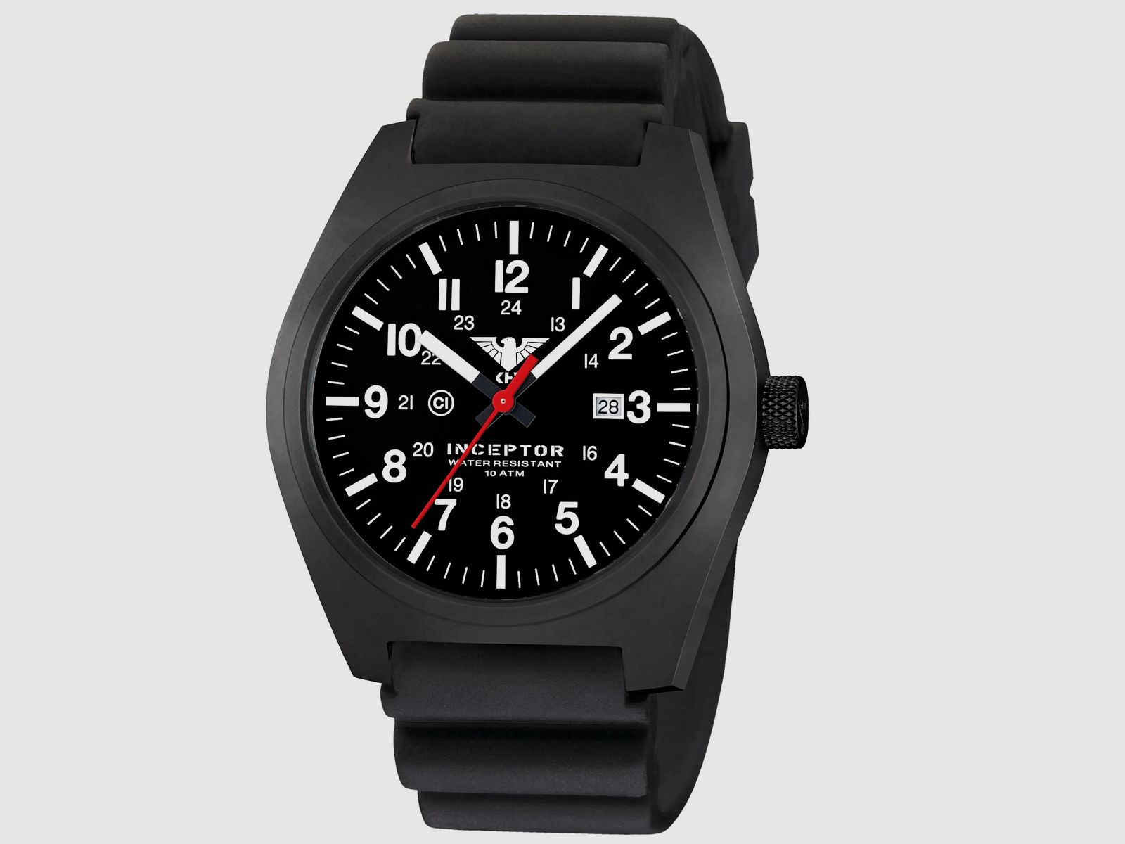 KHS Armbanduhr Inceptor Black Steel Diverband