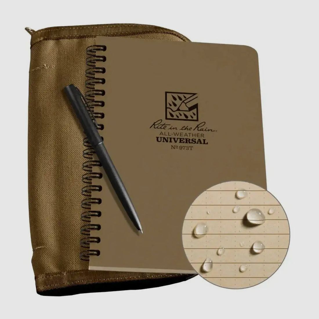 Rite in the Rain Rite in the Rain Notebook Spiral Binding Set tan