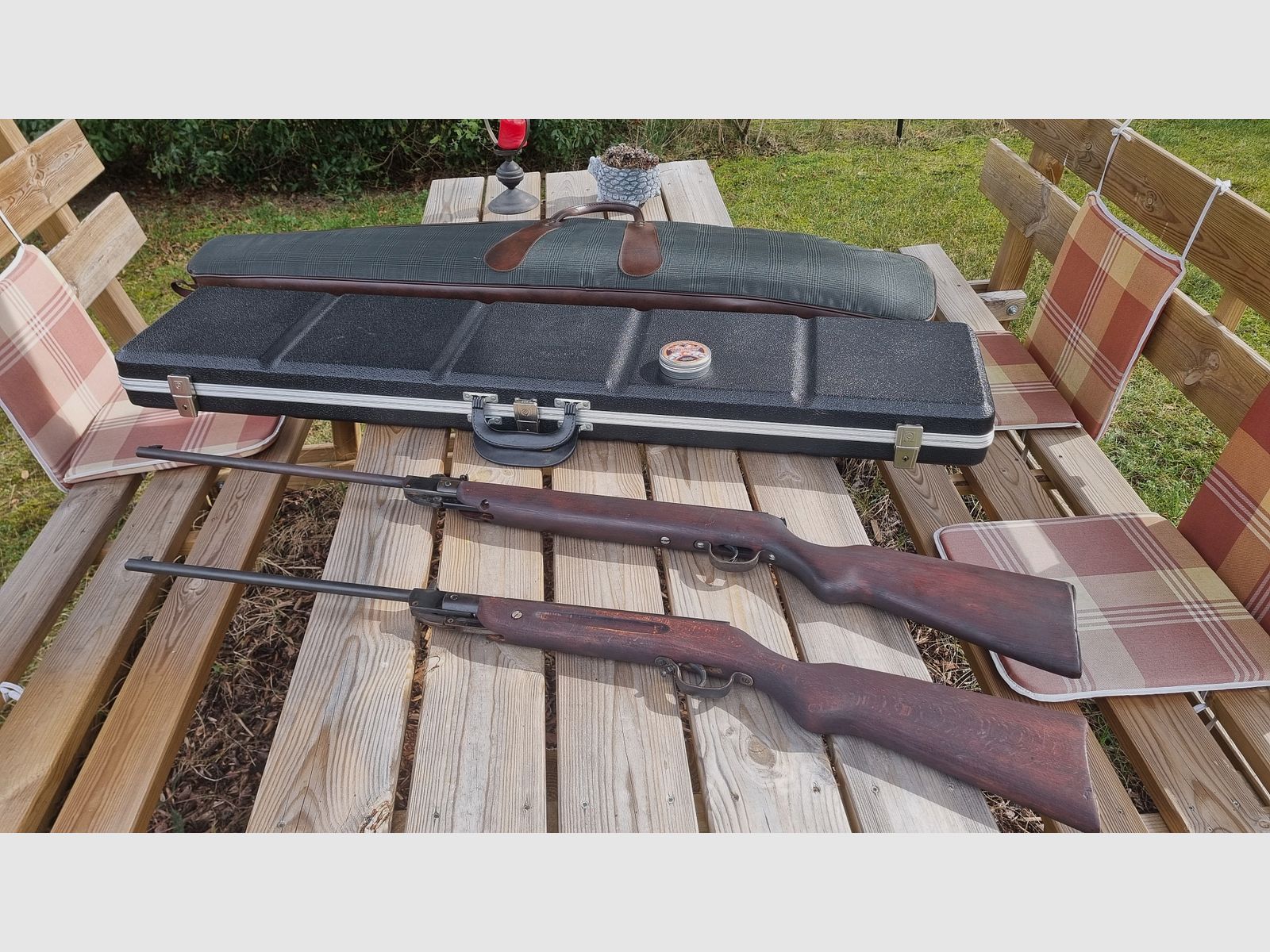 Haenel Suhl - Luftgewehr Doppelpack Kal. 45 mm - inklusive Zubehör