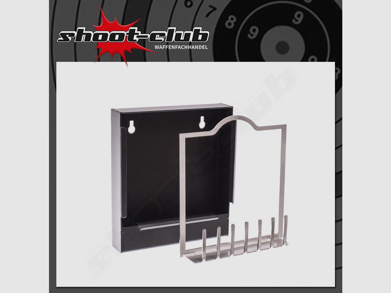 xxx trappola per proiettili per bersagli 14x14 cm + tubo sonoro