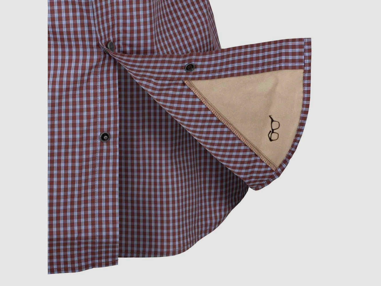 HELIKON-TEX COVERT CONCEALED CARRY SHIRT SCARLET FLAME CHECKERED