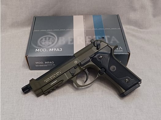 Beretta M9A3 FM green / 4,5 mm BB / BlowBack / CO2 / Pistole / OVP (53)