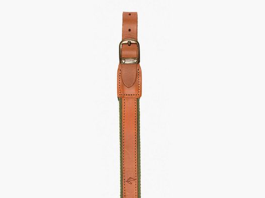 Leren sling voor geweer met houtcock